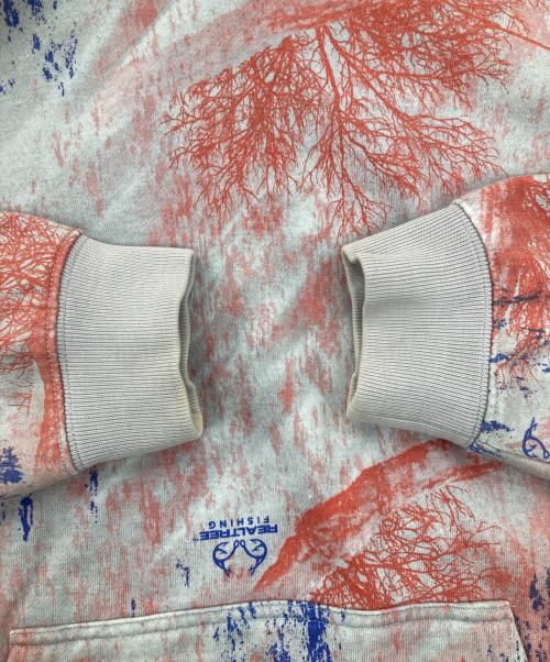 PALACE（パレス）PALACE (パレス) REAL TREE FISHING HOOD グレー×レッド サイズ:XLの古着・服飾アイテム