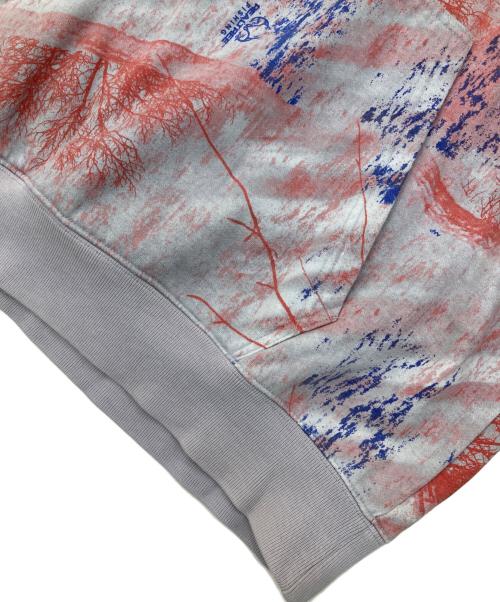 PALACE（パレス）PALACE (パレス) REAL TREE FISHING HOOD グレー×レッド サイズ:XLの古着・服飾アイテム