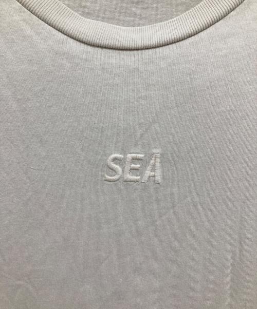 WIND AND SEA（ウィンダンシー）WIND AND SEA (ウィンダンシー) 刺繍ロゴTシャツ ライトグレー サイズ:Lの古着・服飾アイテム