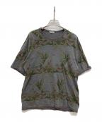 COMME des GARCONS HOMMEコムデギャルソン オム）の古着「花柄Tシャツ」｜グレー