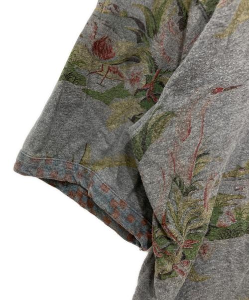 COMME des GARCONS HOMME（コムデギャルソン オム）COMME des GARCONS HOMME (コムデギャルソン オム) 花柄Tシャツ グレー サイズ:-の古着・服飾アイテム