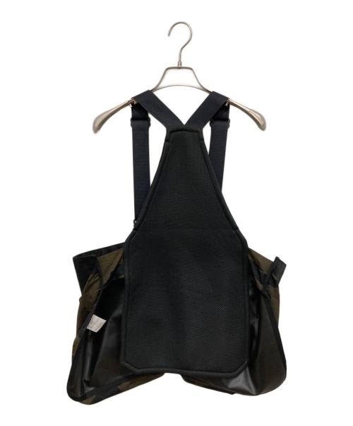 TROVE（トローヴ）TROVE (トローヴ) BIG POCKET VEST ブラウン×ブラック サイズ:Freeの古着・服飾アイテム