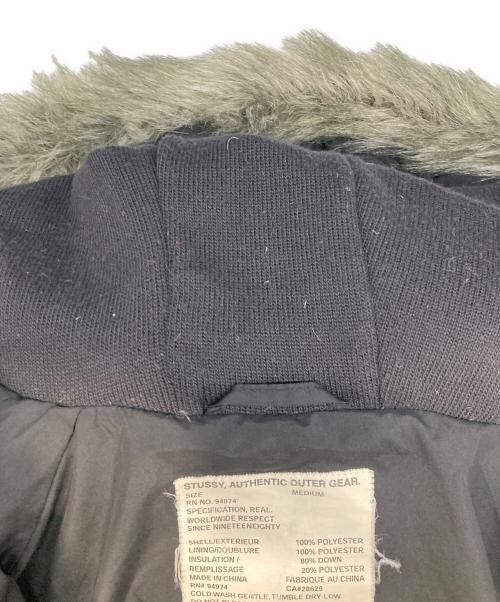 stussy（ステューシー）stussy (ステューシー) ダウンジャケット ブラック サイズ:Mの古着・服飾アイテム