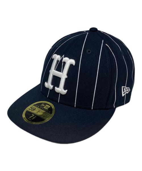 New Era（ニューエラ）New Era (ニューエラ) HUF (ハフ) ストライプベースボールキャップ ネイビーの古着・服飾アイテム