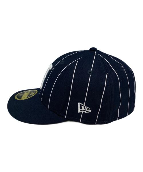 New Era（ニューエラ）New Era (ニューエラ) HUF (ハフ) ストライプベースボールキャップ ネイビーの古着・服飾アイテム