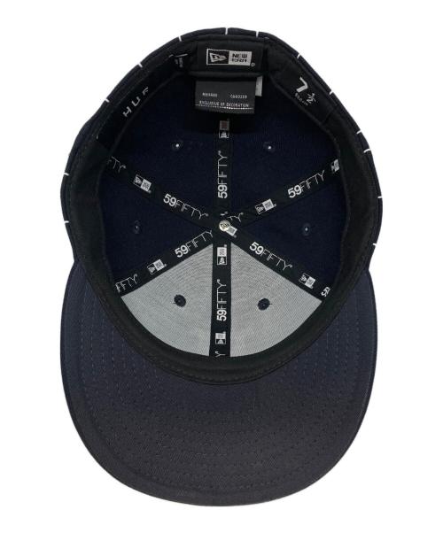 New Era（ニューエラ）New Era (ニューエラ) HUF (ハフ) ストライプベースボールキャップ ネイビーの古着・服飾アイテム
