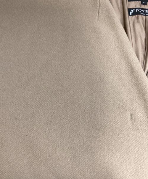 UNTITLED（アンタイトル）UNTITLED (アンタイトル) ポンテベロアノーカラーコート ベージュ サイズ:44の古着・服飾アイテム