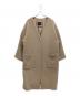 UNTITLED（アンタイトル）の古着「ポンテベロアノーカラーコート」｜ベージュ