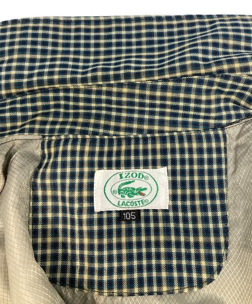 IZOD LACOSTE（アイゾッド ラコステ）IZOD LACOSTE (アイゾッド ラコステ) スイングトップ ネイビー×ベージュ サイズ:105の古着・服飾アイテム