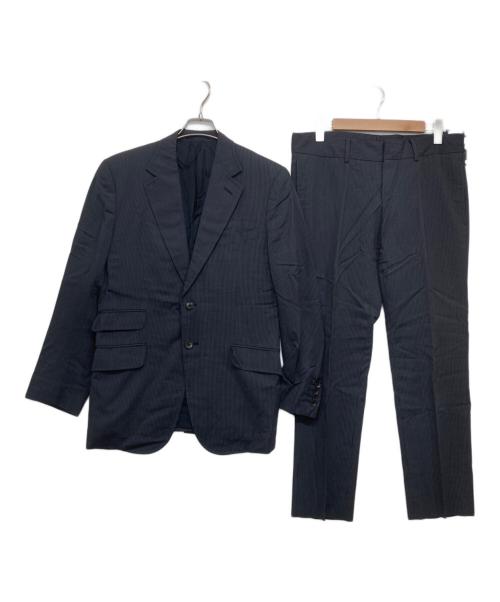 GUCCI（グッチ）GUCCI (グッチ) ストライプセットアップスーツ ネイビー サイズ:48Rの古着・服飾アイテム