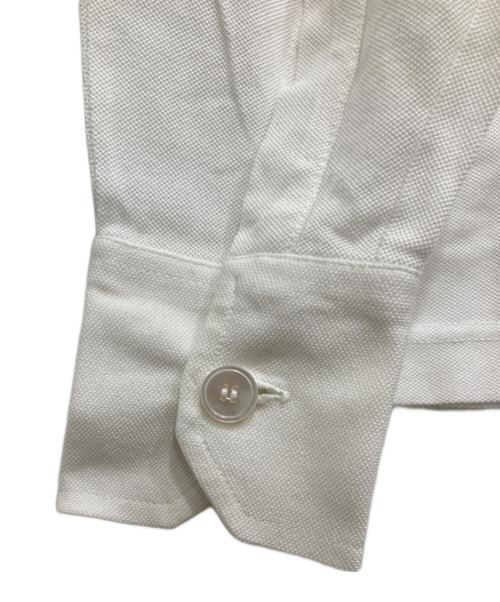 HERMES（エルメス）HERMES (エルメス) 長袖ポロシャツ ホワイト サイズ:Mの古着・服飾アイテム