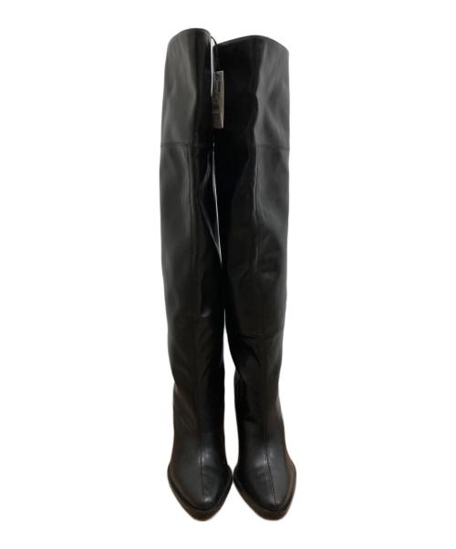 ZARA（ザラ）ZARA (ザラ) ハイヒールロングブーツ ブラック サイズ:39 未使用品の古着・服飾アイテム