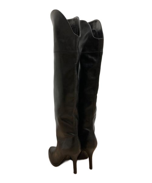 ZARA（ザラ）ZARA (ザラ) ハイヒールロングブーツ ブラック サイズ:39 未使用品の古着・服飾アイテム