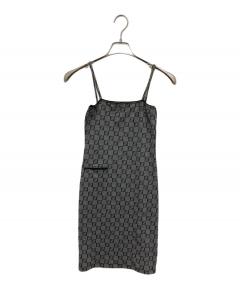 中古・古着通販】FENDI (フェンディ) ズッカ柄半袖ニットワンピース