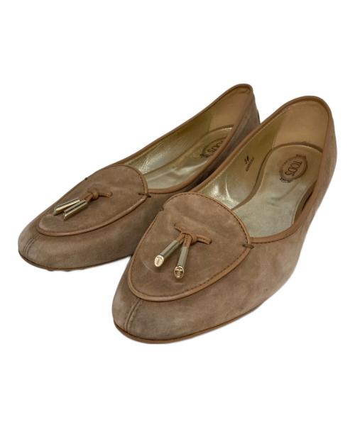 TOD'S（トッズ）TOD'S (トッズ) ドライビングシューズ ベージュ サイズ:38の古着・服飾アイテム