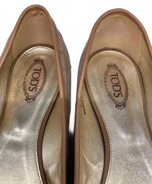 TOD'S（トッズ）TOD'S (トッズ) ドライビングシューズ ベージュ サイズ:38の古着・服飾アイテム