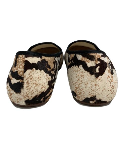 UGG（アグ）UGG (アグ) ハラコフラットシューズ ベージュ サイズ:24.5の古着・服飾アイテム