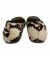 中古・古着 UGG (アグ) ハラコフラットシューズ ベージュ サイズ:24.5：4000円