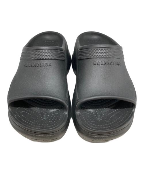 BALENCIAGA（バレンシアガ）BALENCIAGA (バレンシアガ) crocs (クロックス) スライドサンダル ブラック サイズ:38の古着・服飾アイテム
