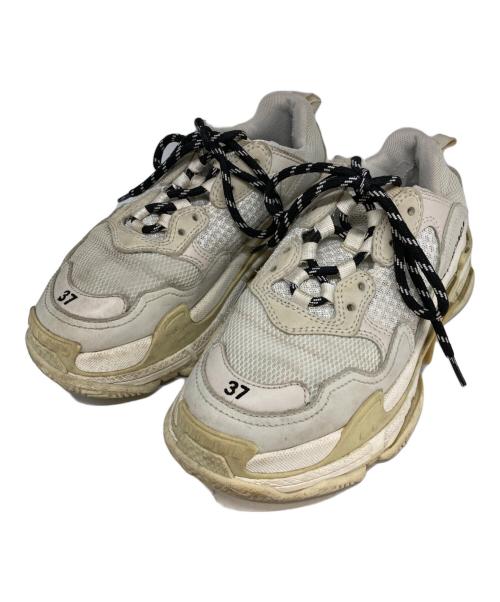 BALENCIAGA（バレンシアガ）BALENCIAGA (バレンシアガ) TRIPLE S ホワイト サイズ:24.5の古着・服飾アイテム