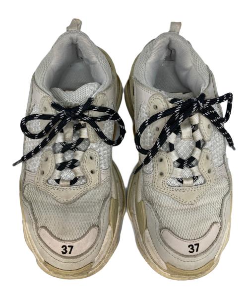 BALENCIAGA（バレンシアガ）BALENCIAGA (バレンシアガ) TRIPLE S ホワイト サイズ:24.5の古着・服飾アイテム