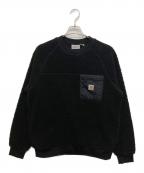 CarHarttカーハート）の古着「ボアスウェット」｜ブラック