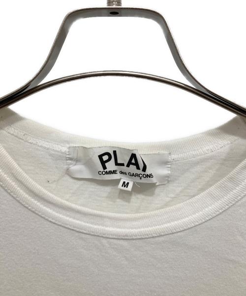 PLAY COMME des GARCONS（プレイコムデギャルソン）PLAY COMME des GARCONS (プレイコムデギャルソン) ハートワッペンカットソー ホワイト サイズ:Mの古着・服飾アイテム