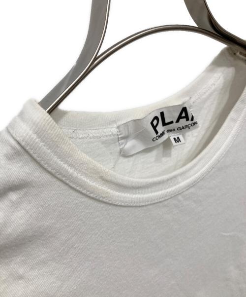 PLAY COMME des GARCONS（プレイコムデギャルソン）PLAY COMME des GARCONS (プレイコムデギャルソン) ハートワッペンカットソー ホワイト サイズ:Mの古着・服飾アイテム