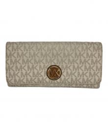 MICHAEL KORS（マイケル・コース）の古着「長財布」｜ホワイト×ベージュ