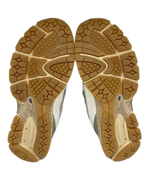 NEW BALANCE（ニューバランス）NEW BALANCE (ニューバランス) ローカットスニーカー ホワイト×グリーン サイズ:26.5cmの古着・服飾アイテム