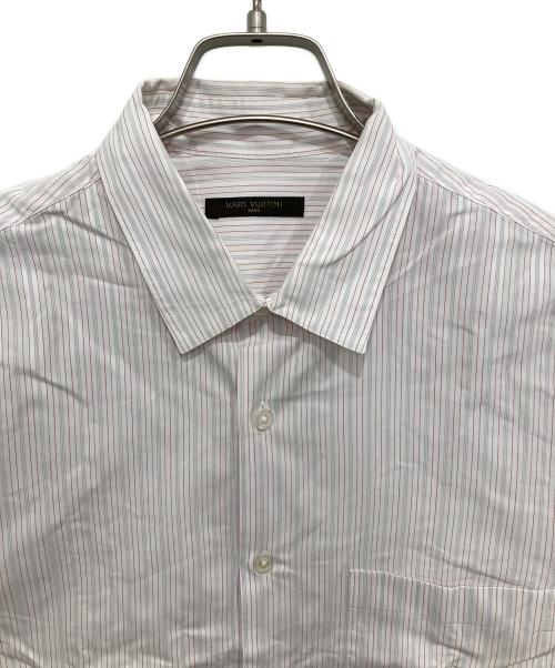 LOUIS VUITTON（ルイ ヴィトン）LOUIS VUITTON (ルイ ヴィトン) ストライプシャツ レッド サイズ:Sの古着・服飾アイテム
