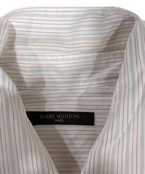 LOUIS VUITTON（ルイ ヴィトン）LOUIS VUITTON (ルイ ヴィトン) ストライプシャツ レッド サイズ:Sの古着・服飾アイテム