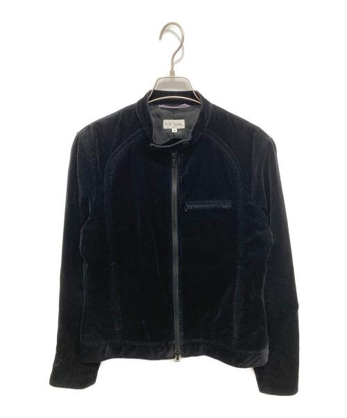 PAUL SMITH（ポールスミス）Paul Smith (ポールスミス) ベロアドライバーズジャケットジャケット ブラック サイズ:Mの古着・服飾アイテム