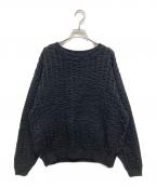 crepusculeクレプスキュール）の古着「WAVE KNIT」｜ブラック