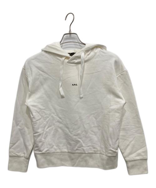 A.P.C.（アーペーセー）A.P.C. (アーペーセー) ロゴパーカー ホワイト サイズ:Sの古着・服飾アイテム
