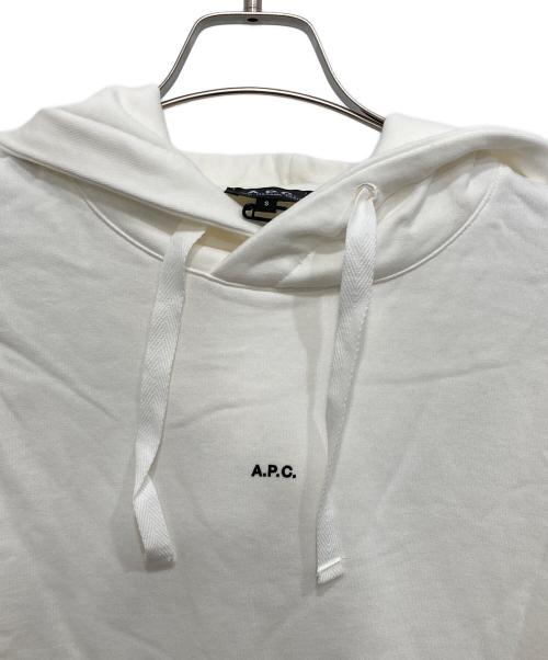 A.P.C.（アーペーセー）A.P.C. (アーペーセー) ロゴパーカー ホワイト サイズ:Sの古着・服飾アイテム