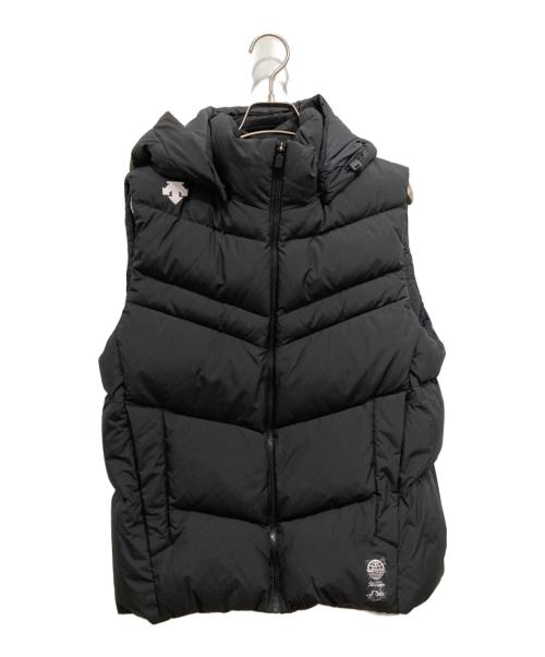 DESCENTE（デサント）DESCENTE (デサント) ダウンベスト ブラック サイズ:Mの古着・服飾アイテム