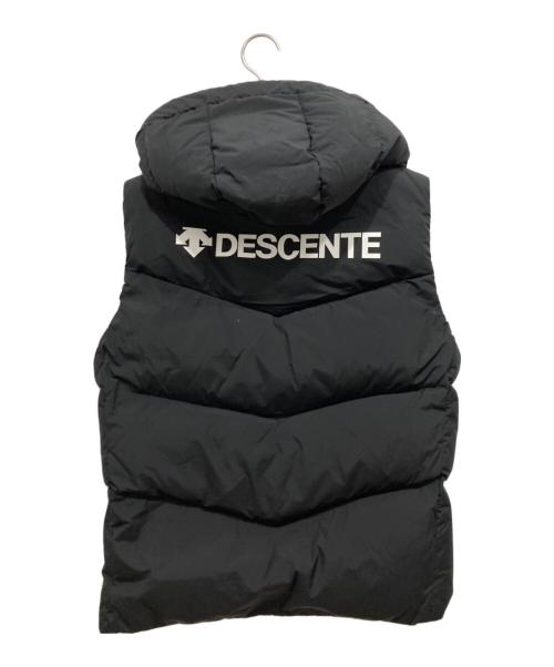 DESCENTE（デサント）DESCENTE (デサント) ダウンベスト ブラック サイズ:Mの古着・服飾アイテム