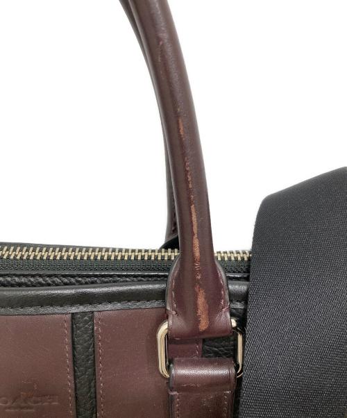 COACH（コーチ）COACH (コーチ) 2WAYブリーフケース ブラック×ブラウンの古着・服飾アイテム