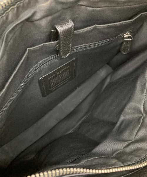 COACH（コーチ）COACH (コーチ) 2WAYブリーフケース ブラック×ブラウンの古着・服飾アイテム