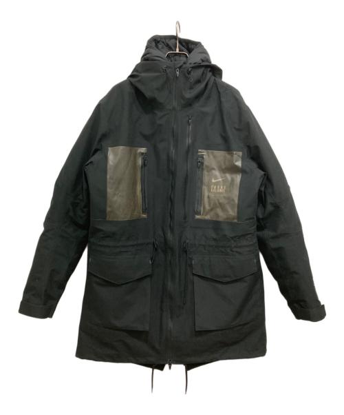 NIKE（ナイキ）NIKE (ナイキ) UNDERCOVER (アンダーカバー) レイヤーフィッシュテールパーカー ブラック サイズ:Lの古着・服飾アイテム