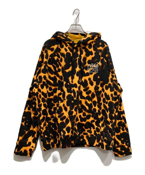 NIKE（ナイキ）NIKE (ナイキ) レオパード柄パーカー イエロー サイズ:XLの古着・服飾アイテム