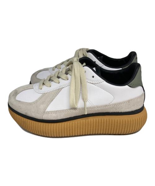 Onitsuka Tiger（オニツカタイガー）Onitsuka Tiger (オニツカタイガー) DELECITY ホワイト×ベージュ サイズ:23.5の古着・服飾アイテム