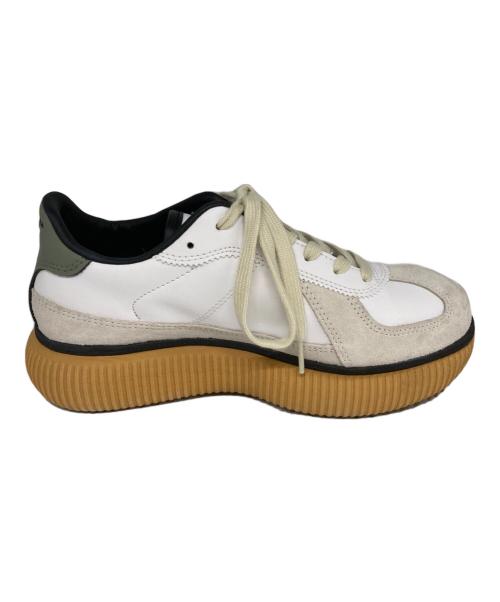 Onitsuka Tiger（オニツカタイガー）Onitsuka Tiger (オニツカタイガー) DELECITY ホワイト×ベージュ サイズ:23.5の古着・服飾アイテム