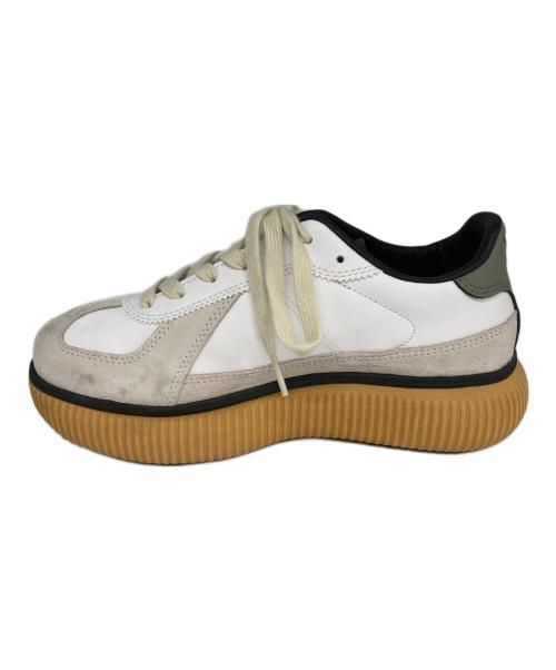 Onitsuka Tiger（オニツカタイガー）Onitsuka Tiger (オニツカタイガー) DELECITY ホワイト×ベージュ サイズ:23.5の古着・服飾アイテム