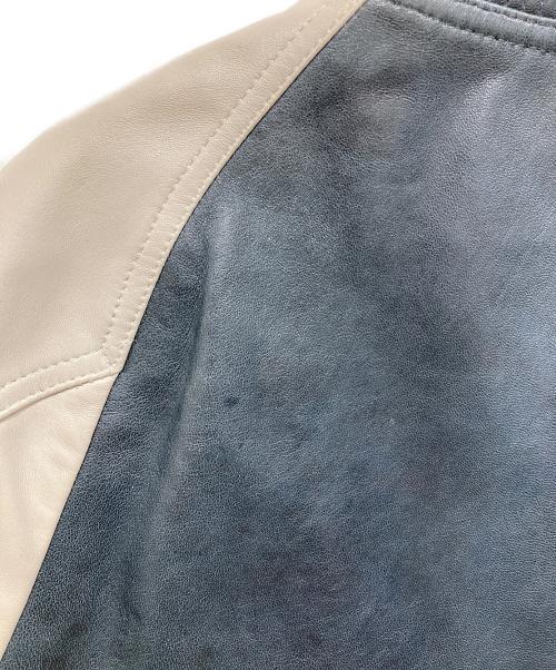 BURBERRY BLACK LABEL（バーバリーブラックレーベル）BURBERRY BLACK LABEL (バーバリーブラックレーベル) レザージャケット ネイビー サイズ:Mの古着・服飾アイテム