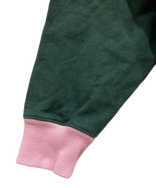 BoTT（ボット）BoTT (ボット) リュクス ロゴ クルー グリーン×ピンク サイズ:Mの古着・服飾アイテム