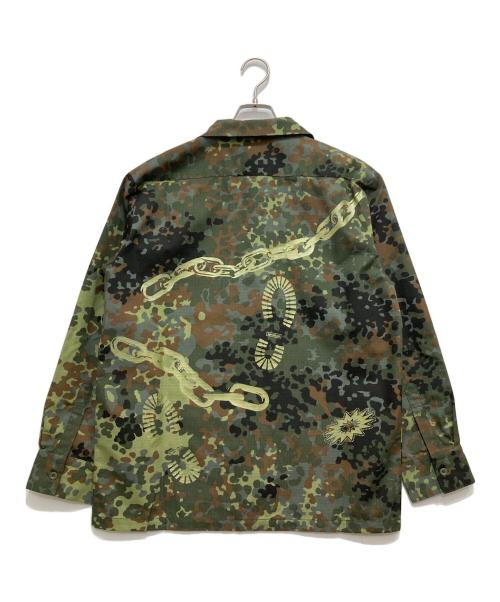 SPECIAL GUEST（スペシャルゲスト）SPECIAL GUEST (スペシャルゲスト) プリントミリタリーシャツ カーキ サイズ:L 未使用品の古着・服飾アイテム