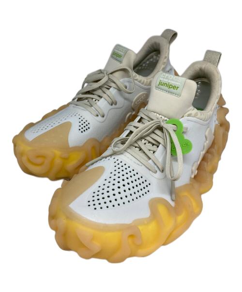 crocs（クロックス）crocs (クロックス) ローカットスニーカー ホワイト×ベージュ サイズ:m9/w11の古着・服飾アイテム