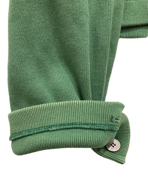 AURALEE（オーラリー）AURALEE (オーラリー) SUPER HEAVY COTTON RIB CARDIGAN グリーン サイズ:1の古着・服飾アイテム